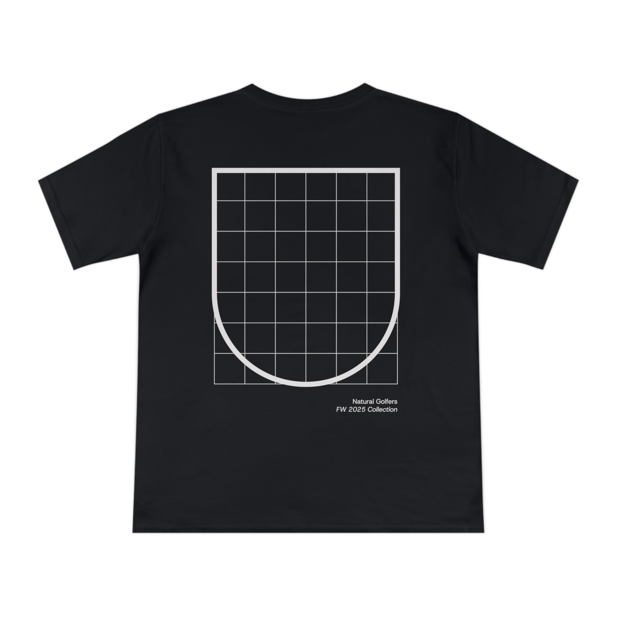 Camiseta exclusiva para la UE — Diseño minimalista de escudo de cuadrícula ("Canales naturales")