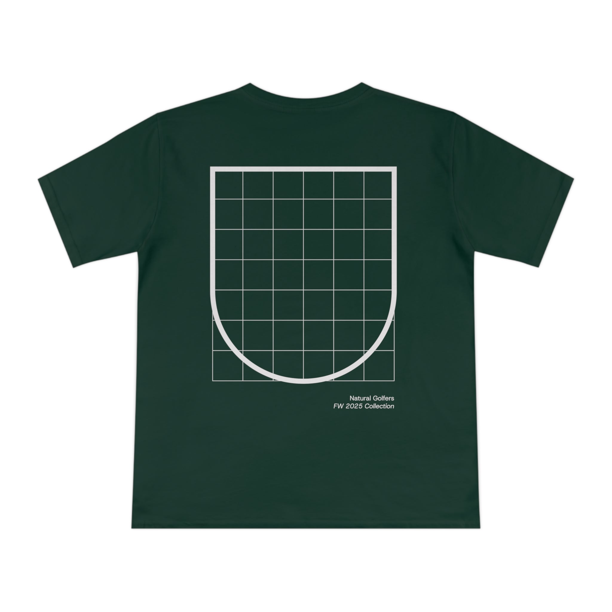 Camiseta exclusiva para la UE — Diseño minimalista de escudo de cuadrícula ("Canales naturales")