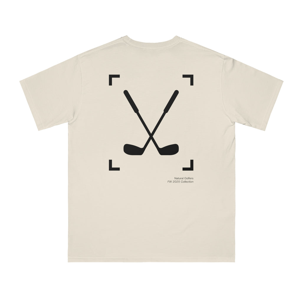 Maglietta Natural Golfers — Maglietta grafica con mazze da golf incrociate